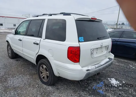 2004 Honda Pilot Ex-L z USA, uszkodzony, nr VIN 5FNYF18504B002393